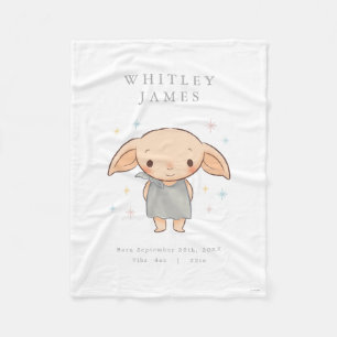 Simple Harry Potter - Dobby Baby Shower Fleece Blanket