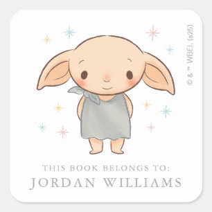 Simple Harry Potter - Dobby Baby Shower Square Sticker