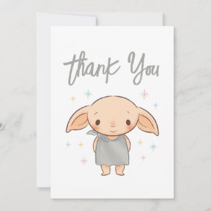 Simple Harry Potter - Dobby Baby Shower Thank You Card