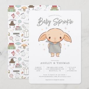 Simple Harry Potter - Dobby Baby Sprinkle Invitation