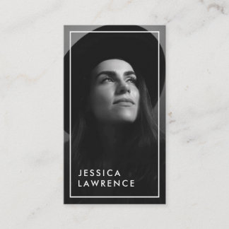 Simple headshot photo actors models photography business card