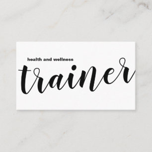 Simple Health and Wellness Coach Business Cards