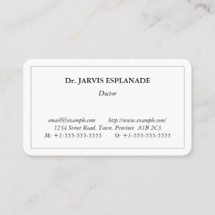 Simple, Healthcare Specialist Business Card