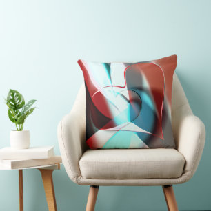 Simple heart design, crystalline tone mix in curve cushion