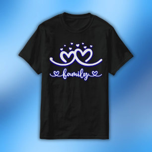 Simple Heart Family in Blue Men's Value T-Shirt