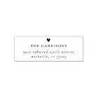 Simple Heart | Family Name & Return Address