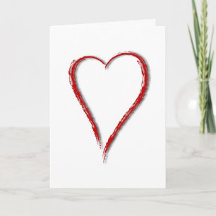 Simple Heart -Greeting Inside Card