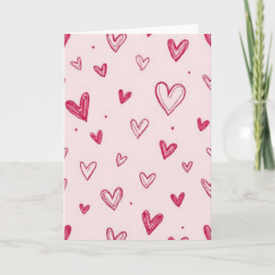 Simple Heart Pattern Card