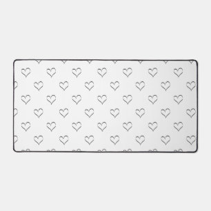 Simple Hearts Desk Mat