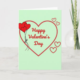 Simple Hearts Valentine Card