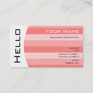 Simple Hello Business card