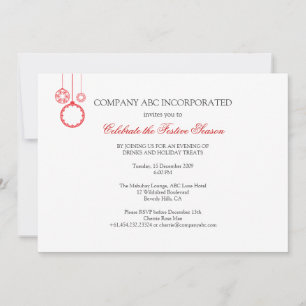 Simple Holiday Corporate Party Invitation