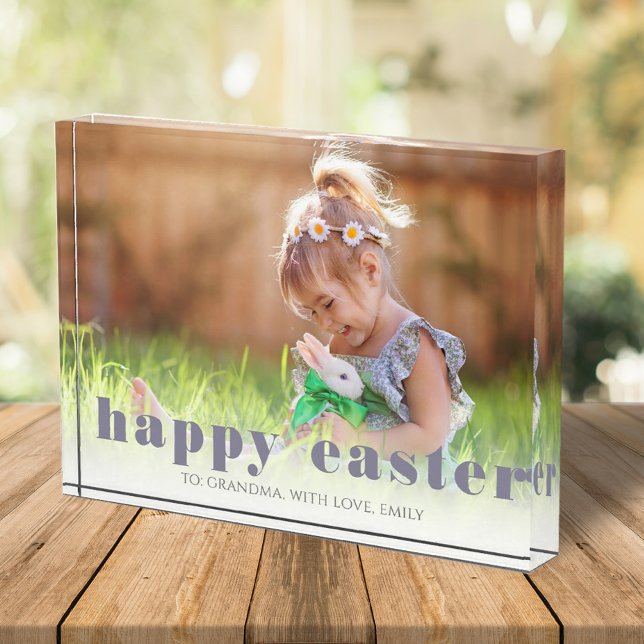 Simple Holiday Minimalist Happy Easter Spring  Photo Block (Creator Uploaded)