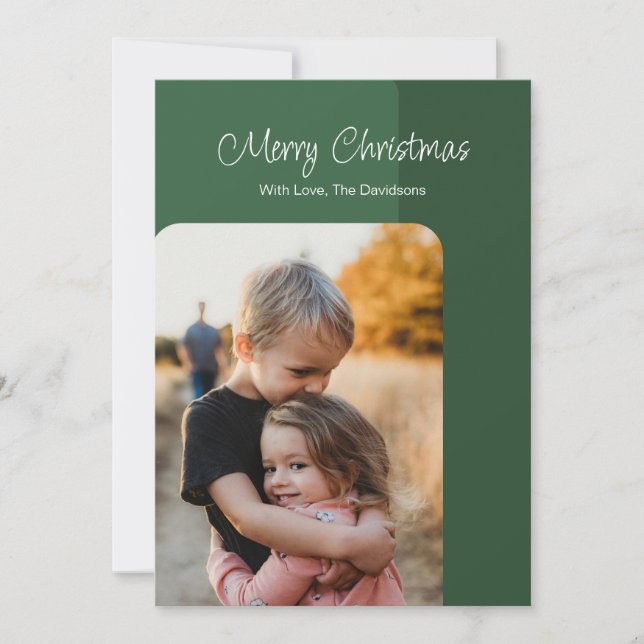 Simple Holiday Photo Card (Front)