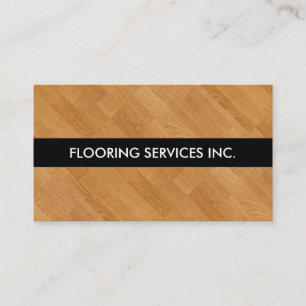 Simple Home Flooring Services Business Cards