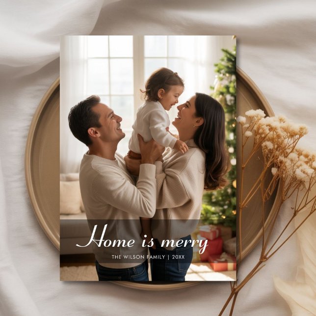 Simple Home Is Merry Christmas Card (Creator Uploaded)