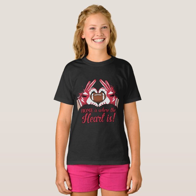 Simple,Home is Where The Heart is T-Shirt (Front Full)