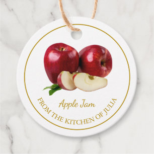 Simple Homemade Apple Jam Hang Tag