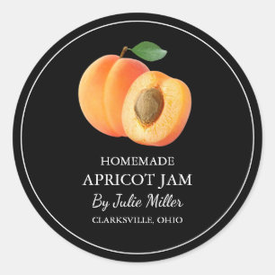 Simple Homemade Apricot Jam Label