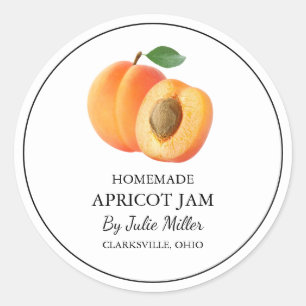 Simple Homemade Apricot Jam Label