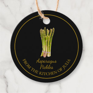 Simple Homemade Asparagus Pickles Hang Tag