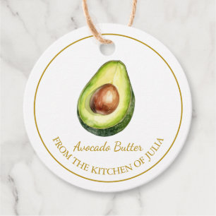 Simple Homemade Avocado Butter Hang Tag l White