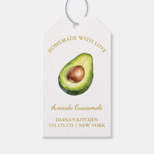 Simple Homemade Avocado GuacamoleHang Tag l White