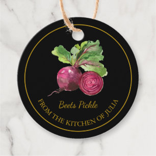 Simple Homemade Beetroot Pickles Hang Tag