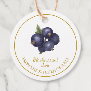Simple Homemade Blackcurrant Jam Hang Tag