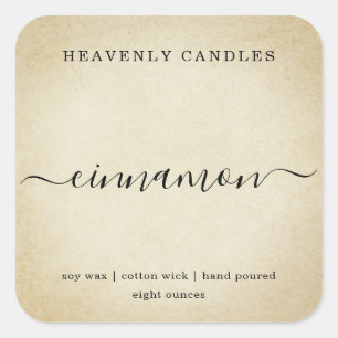 Simple Homemade Candle Sticker Labels