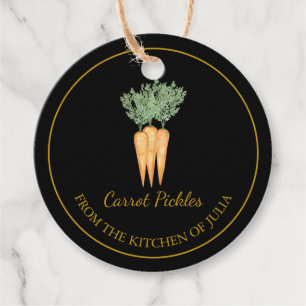 Simple Homemade Carrot Pickles Hang Tag