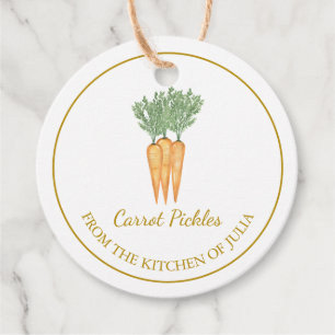 Simple Homemade Carrot Pickles Hang Tag