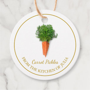 Simple Homemade Carrot Pickles Hang Tag