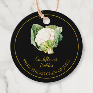 Simple Homemade Cauliflower Pickles Hang Tag