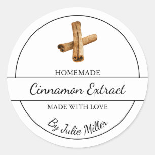 Simple Homemade Cinnamon Extract Label