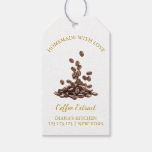 Simple Homemade Coffee Extract Hang Tag l White