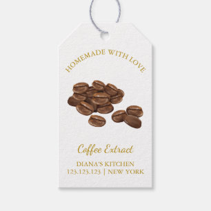 Simple Homemade Coffee Extract Hang Tag l White