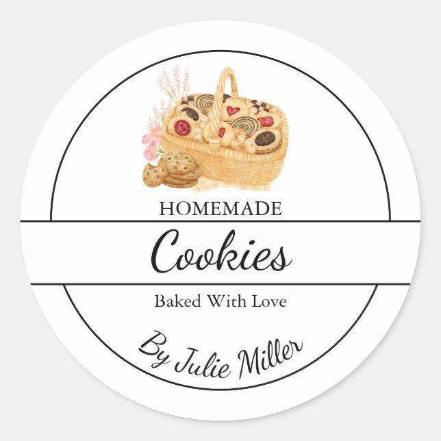 Simple Homemade Cookies Label (Front)