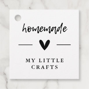 Simple Homemade Crafting Business Favour Tags