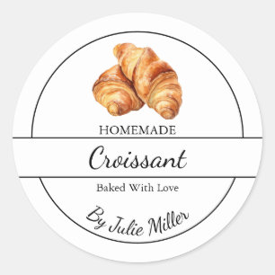 Simple Homemade Croissant Label