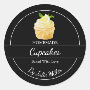 Simple Homemade Cupcakes Label