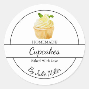 Simple Homemade Cupcakes Label
