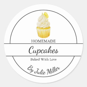 Simple Homemade Cupcakes Label