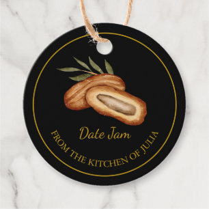 Simple Homemade Date Jam Hang Tag l Black