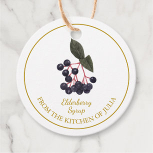 Simple Homemade Elderberry Syrup Hang Tag