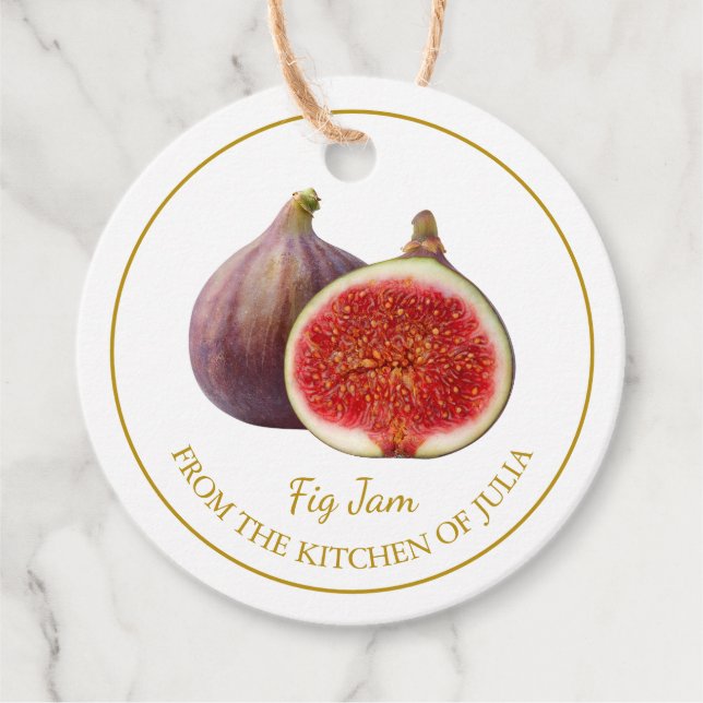 Simple Homemade Fig Jam Hang Tag (Front)