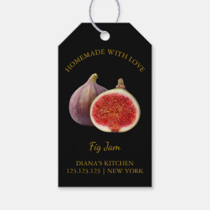 Simple Homemade Fig Jam Hang Tag l Black
