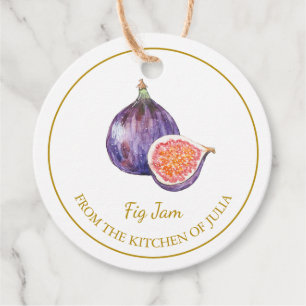 Simple Homemade Fig Jam Hang Tag l White