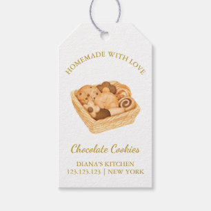 Simple Homemade Fresh Cookies Hang Tag   White