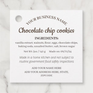 Simple Homemade Goods Gift Tag